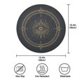thumbnail image 4 of IAUYY Set of 1 Round Placemats for Dining Tables Heat-Resistant and Wear-Resistant DIY Printing Design Table Placemats，Applicable for Christmas Retro Tarot Cards, 4 of 7