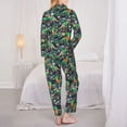 thumbnail image 3 of Bingfone Womens Pajama Sets Dinosaur Plays Soccer Print,Long Sleeve Loungewear Pajamas Set-Large, 3 of 8