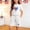 White, variant on ATOGUTA Pants Sets Girl 2 Piece Outfits Kids Short Sleeve T Shirts and Elastic Waist Shorts Size 4T-14 Kids Clothing Gray