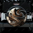 thumbnail image 1 of Design Abstrait Éblouissant Polyester Universel Housse de Roue de Rechange pour Remorque RV SUV Camion Camping-Car, 1 of 5