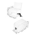 thumbnail image 2 of TEHAUX 2 Sets of Acrylic Tip Box with Slot for Raffle Tickets in Exhibition, 2 of 8