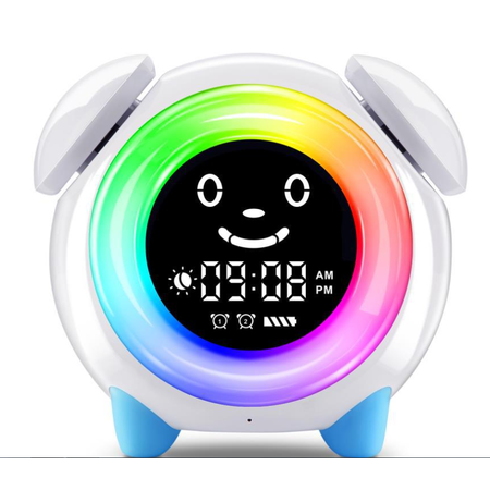 I·CODE Réveil pour enfants, entraîneur de sommeil pour enfants, avec émoji et veilleuse, luminosité réglable, répétition, minuterie, réveil lumineux 5200 mAh, à piles, pour filles et garçons I·CODE Réveil pour enfants, entraîneur de sommeil pour enfants, avec émoji et veilleuse, luminosité réglable, répétition, minuterie, réveil lumineux 5200 mAh, à piles, pour filles et garçons