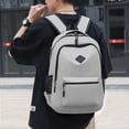 thumbnail image 7 of Large Capacity Solid Color Simple Design Backpack for Everyday Use, 7 of 7
