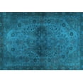 thumbnail image 1 of Ahgly Company Indoor Rectangle Abstract Light Blue Modern Area Rugs, 5' x 7', 1 of 4