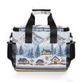 thumbnail image 7 of FORMRS Insulated Cooler Bag 24 Cans Capacity Soft Leakproof Lunch Box with Side Pockets, Winter Village, 7 of 7