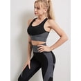 thumbnail image 1 of Traje de Yoga, ropa de gimnasio para mujer, ropa de Fitness, conjuntos de entrenamiento, ropa deportiva con cremallera, chaleco corto de manga larga, conjunto de Top Legging con sujetador, 1 of 5