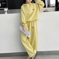 thumbnail image 2 of Gubotare Girls Pant Set Fall Teen Girls Sweatsuit Fall Hoodie And Sweatpants Set Back to School Clothes Fall Outfits Cozy And Fashion Size 7-8 (Yellow,7-8 Years), 2 of 7