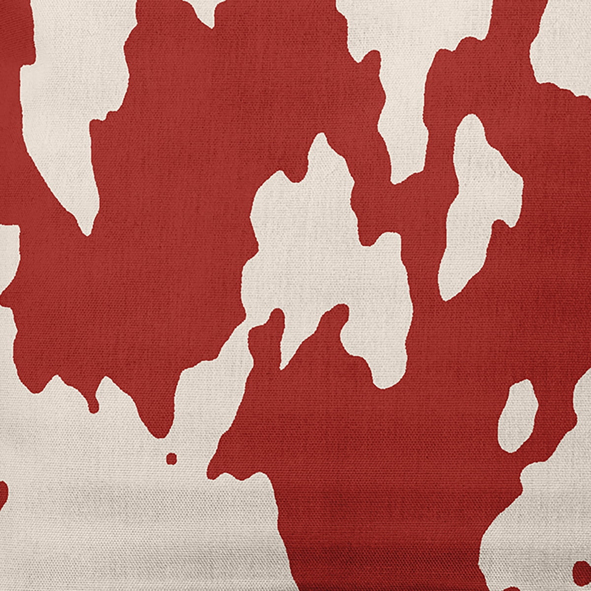 Simply Daisy 26" x 26" Moo Print Decorative Throw Pillow, Maple Red