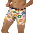 thumbnail image 2 of Sigee Groovy Daisy Flowers for Men's Boxer Briefs,Moisture Wicking and Breathable Small, 2 of 9
