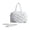 White, variant on Tennis Duffle Bag With Racket Pocket Large Capacity Tennis Sports Bag Adjustable Shoulder Strap Gym Bag For Training Daily(Black-48Cm)