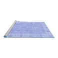 thumbnail image 2 of Ahgly Company Machine Washable Indoor Round Oriental Blue Traditional Area Rugs, 8' Round, 2 of 4