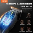 thumbnail image 2 of Professional Mens Hair Clipper 10000 RPM DLC Fade Blade Barber Clipper Set, 2 of 7