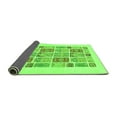 thumbnail image 2 of Ahgly Company Indoor Round Abstract Green Modern Area Rugs, 8' Round, 2 of 4