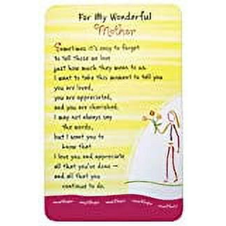Blue Mountain Arts Wallet Card blue-mountain-arts-wallet-card-for-my-wonderful-mother-3-4-x-2-1-in-a-little-something-extra-that-fits-in-a-pocket-wallet-or-purse-for-her-on-mother-s-day-birthday-christmas-or-just-b