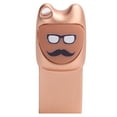 thumbnail image 4 of Unidad flash USB con diseño de bigote de dibujos animados, 32 GB, color oro rosa, 4 of 14