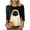 Beige, variant on YDFCWXW Halloween T Shirts for Women Casual 3/4 Sleeve Tops 2025 Halloween Shirts for Teens Black, XXL