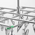 thumbnail image 2 of TABLETREANDS Clothes Hanger Socks Drying Hanger Silver Anti Skid for Household Users 1Pcs, 2 of 8
