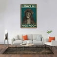 thumbnail image 3 of MUCHENGGIFT Tin Sign Monkey Have A Nice Poop Bathroom Restroom Wall Metal Tin Sign Man Cave Bar Decoration 8x12inch, 3 of 6