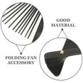 thumbnail image 3 of Miangastore DIY Japanese Bride Fan Frame for Decor Black Bamboo Material Safe Light Wear Resistance Practical Use, 3 of 8