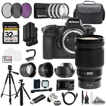 Nikon Z8 + Z 50mm f/1.2 S Lens +32GB+Ext Bat+9 PC Filtr-MEGA Kit (International Version)
