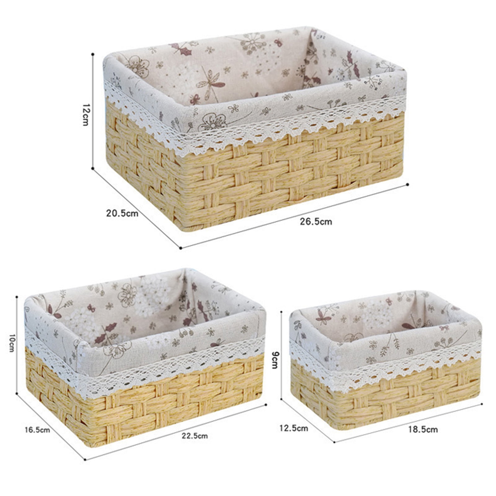 Basics Lot De 6 Cubes De Rangement Pliables, En Tissu, Rose , 26,7 X 26 7 X 28 Cm 98299560