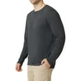 thumbnail image 2 of Chaps Men's Long Sleeve Slub Jersey Henley -Sizes XS up to 4XB, 2 of 4
