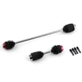 thumbnail image 3 of Black Metal Steel Front & Rear Center Driveshaft CVD Set with Dust Covers - BJM473 Replacement Parts for Traxxas Summit 1/10 Scale RC Car, 5650R Compatible, 18x12x2cm Package, 85g Weight, 3 of 6