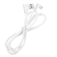 thumbnail image 2 of 1M Right Angle USB Micro Cable Braided USB 2.4 A to 90 Degree Data Cable Charger Cord for Universal Android Phone (White), 2 of 5