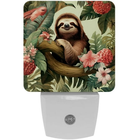 

Sloth LED Square Night Lights: Energy-Efficient and Stylish Illumination Device for Bedrooms and Living Areas Set of 2 200 Characters.