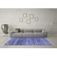 thumbnail image 3 of Ahgly Company Machine Washable Indoor Rectangle Abstract Blue Modern Area Rugs, 2' x 3', 3 of 4