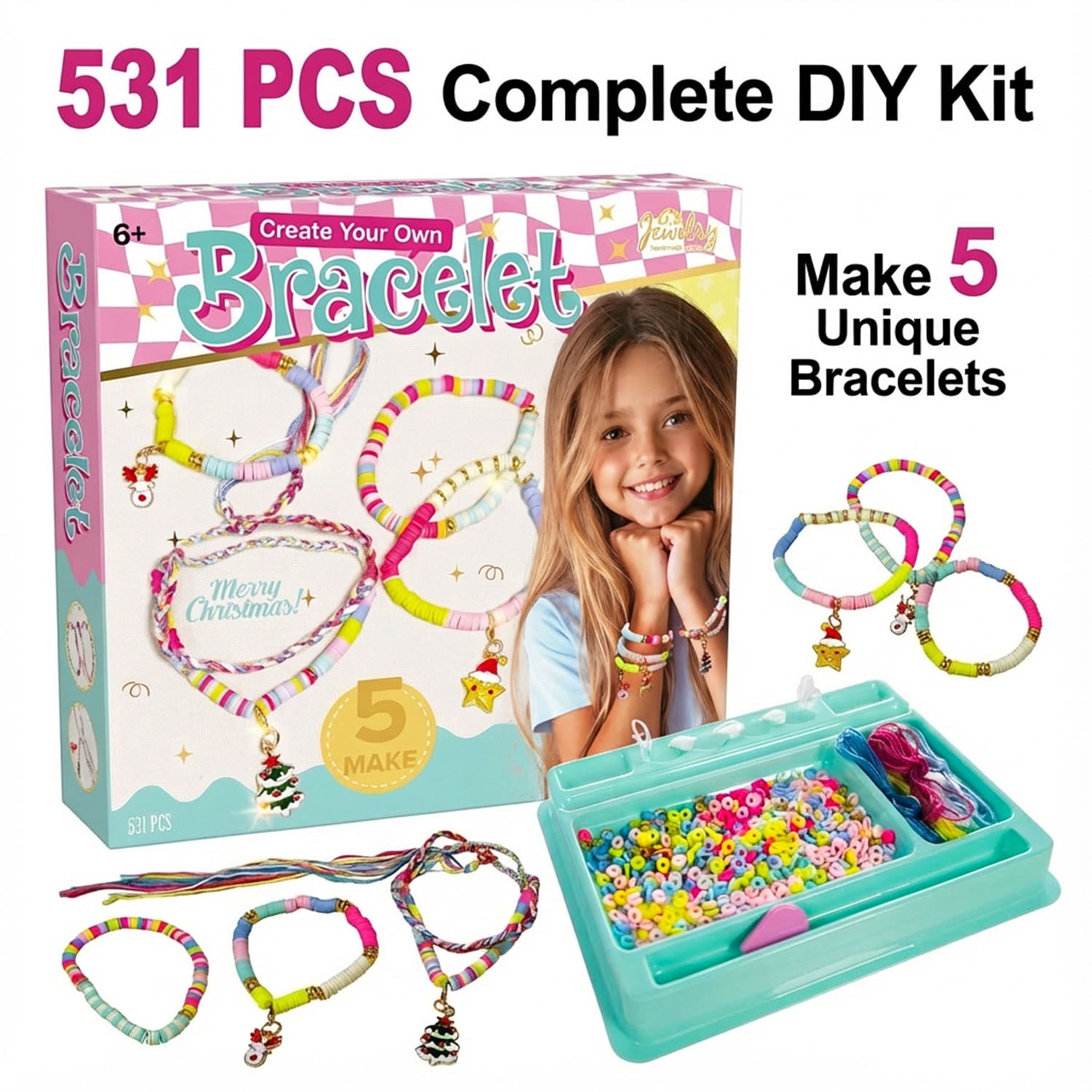 Cra-Z-Art Sparkle N Shimmer Twist & Wear Friendship Bracelet Maker