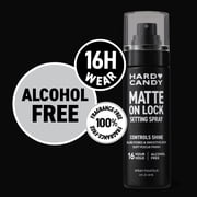 Hard Candy Matte On Lock Setting Spray, Alcohol-Free, 16 Hour Hold, Matte, Shine Control