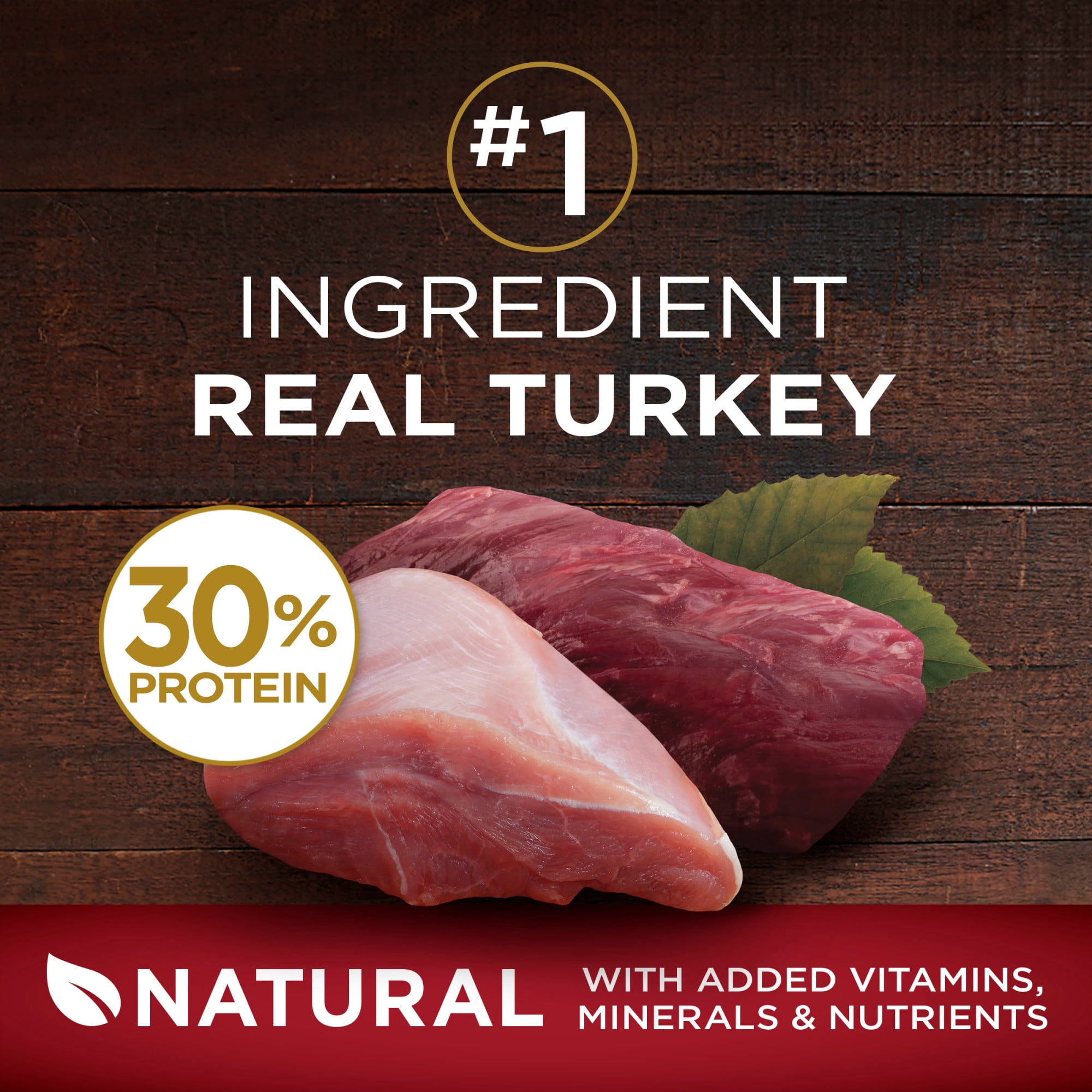(4 pack) Purina ONE True Instinct With A Blend Of Real Turkey and Venison Dry Dog Food, 7.4 lb, 4 Pack