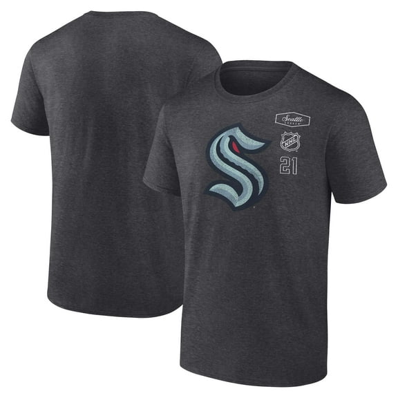 Men's Fanatics Heather Charcoal Seattle Kraken Origin T-Shirt