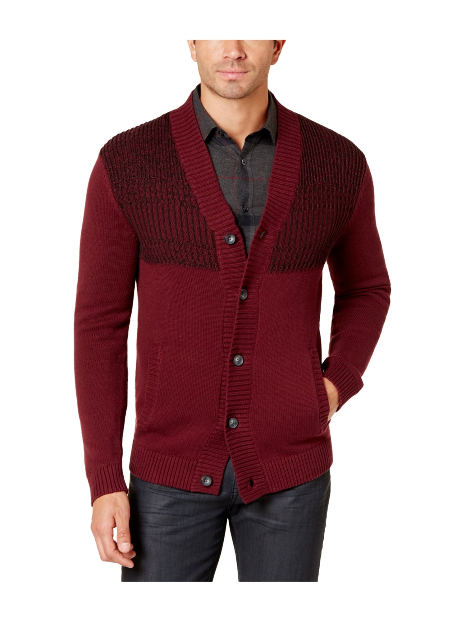 Alfani Mens Buttoned Cardigan Sweater port M | Walmart Canada
