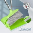 thumbnail image 6 of FGY Broom and Dustpan Set with Removable Handle for Indoor and Pet (Green), 6 of 8