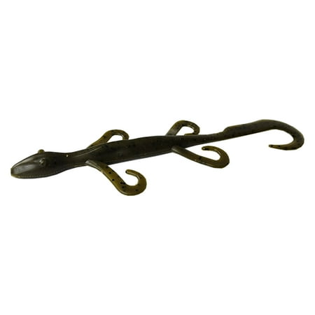 Tackle HD 12-Pack Lizard Fishing Lure 6-Inch Soft Plastic Fishing Lures for Bass Fishing Bass Lures with Massive Curly Tail Freshwater Lizard Fishing Bait Green Pumpkin