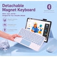 thumbnail image 2 of Wireless Keyboard Cover with Trackpad & Mouse for Lenovo Idea Tab Pro 12.7 Inch 2025,Blue, 2 of 8