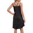thumbnail image 2 of Gustave Spaghetti Strap Summer Dress for Women Eyelet Embroidery Casual Midi Sundress Sleeveless Swing Tank Dresses Beach Cover Ups "Black, S", 2 of 6