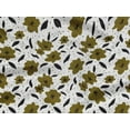thumbnail image 5 of oneOone Rayon Olive Green Fabric Florals Quilting Supplies Print Sewing Fabric By The Yard 56 Inch Wide, 5 of 6