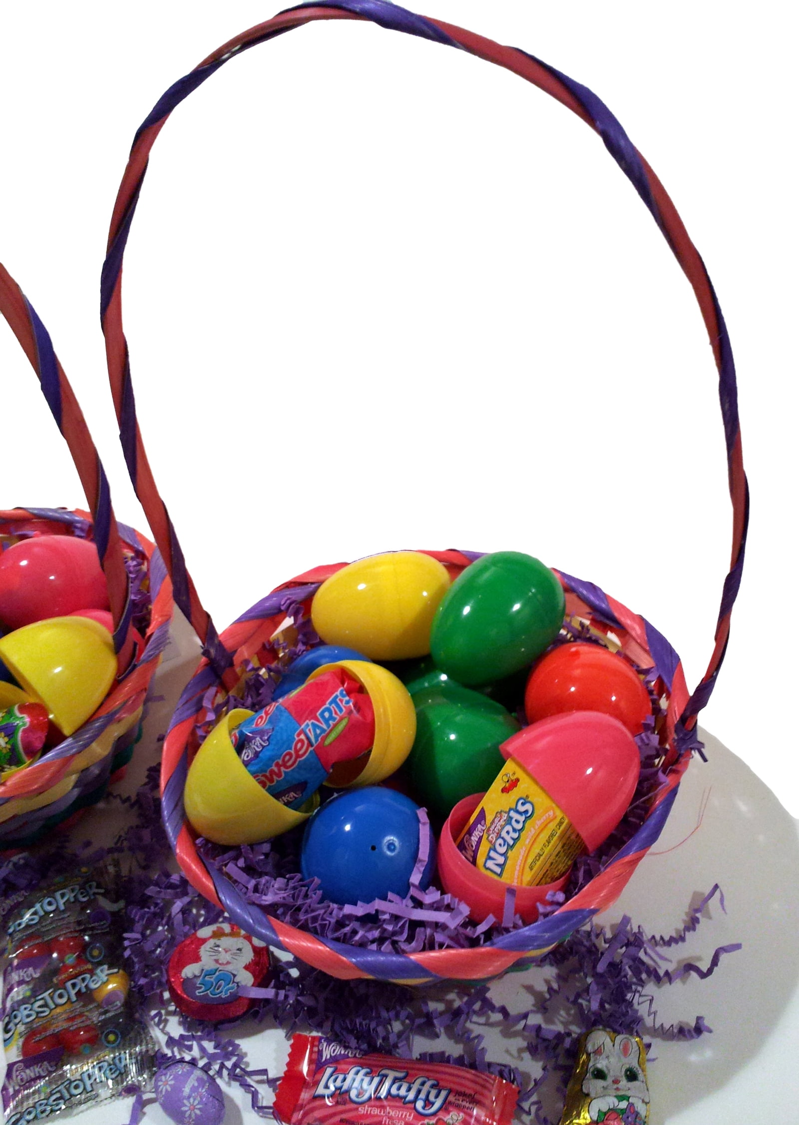 10pc/set Count Unfilled Easter Plastic Eggs Party Favor Toy Filler Surprise Hunt 