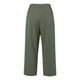 thumbnail image 4 of WILLBEST Pantalones Casuales de Mujer, de Cintura Alta, Acampanados, de Pierna Ancha, Estilo Capri, para Trabajo, de Negocios, Informales, Hasta el Tobillo, con Bolsillos para Uso Diario. Extra Grande, 4 of 5