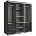 thumbnail image 4 of Monaco 3 Door Modern 71" Wardrobe with Mirror, 4 of 6
