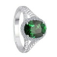 thumbnail image 5 of AoneJewelry Emerald Diamond Ring In 10K Solid White, Yellow & Rose Gold 1.95 Carat, 5 of 5