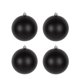 thumbnail image 2 of 4 bolas navideñas negras para decorar el árbol de Navidad. Ideales para decorar coronas navideñas., 2 of 5