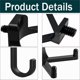 thumbnail image 4 of Kit de 10 para Herramientas de Cobertizo, Accesorios para Cobertizo con Colgadores en Forma de J y U para Organizar Herramientas y Taller, 4 of 5
