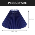thumbnail image 2 of ORDDIART 1Pcs Simple Pleated Design Lampshade Blue for Living Room Lamp, 2 of 5
