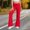 Red, variant on Vivianyn HD Women's High Waist Flare Sweatpants, Drawstring Elastic Waist Casual Knit Trousers,Blue,Size S-XXL
