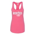 thumbnail image 2 of Wild Bobby Rooted in Christ Inspirational/Christian Women Racerback Tank Top, Hot Pink, Large, 2 of 5