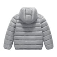 thumbnail image 5 of BXJX Boys Hooded Puffer Jackets, Full Zip Long Sleeve Warm Fall Winter Outerwear with Pockets Gray Size 14/16 T, 5 of 7